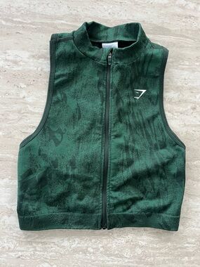 Gymshark Adapt Dark Green Performance Top
